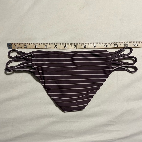 acacia P bikini bottom striped strappy straps size small - Picture 8 of 9